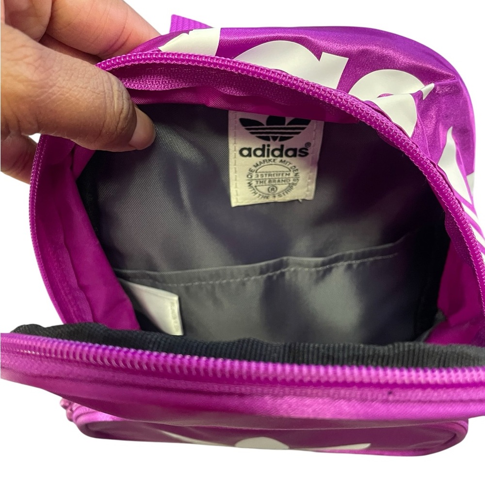 Adidas purple mini Backpack with Logo - Picture 4 of 5